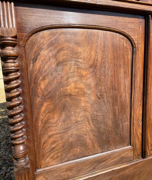 NINETEENTH CENTURY PADAUK GLAZED CUPBOARD - ADDITIONAL PHOTO 3