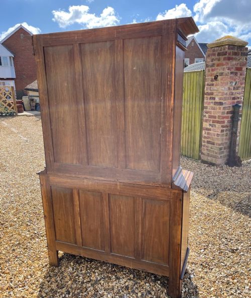 NINETEENTH CENTURY PADAUK GLAZED CUPBOARD - ADDITIONAL PHOTO 4