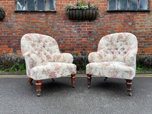 pair of armchairs - CATEGORY: ANTIQUE CHAIRS - DATED VICTORIAN