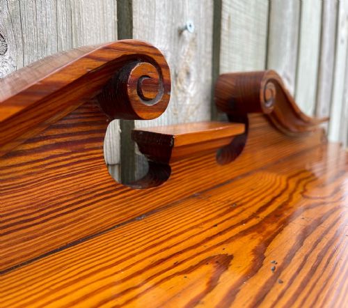 NINETEENTH CENTURY PITCH PINE WALL CUPBOARD - ADDITIONAL PHOTO 1