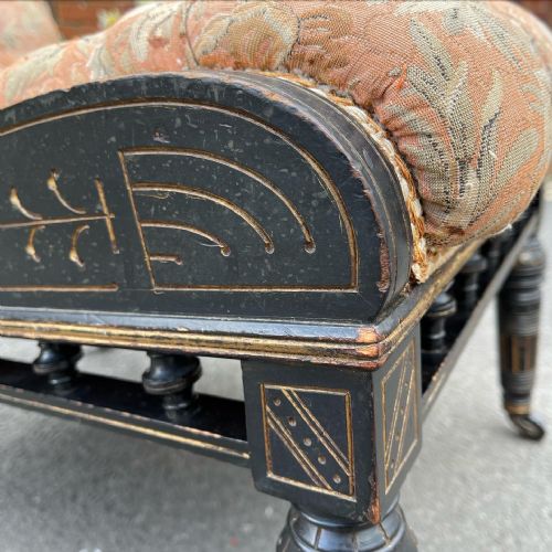 AESTHETIC EBONISED SLIPPER CHAIR - ADDITIONAL PHOTO 4