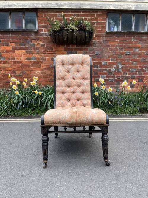 AESTHETIC EBONISED SLIPPER CHAIR - ADDITIONAL PHOTO 5
