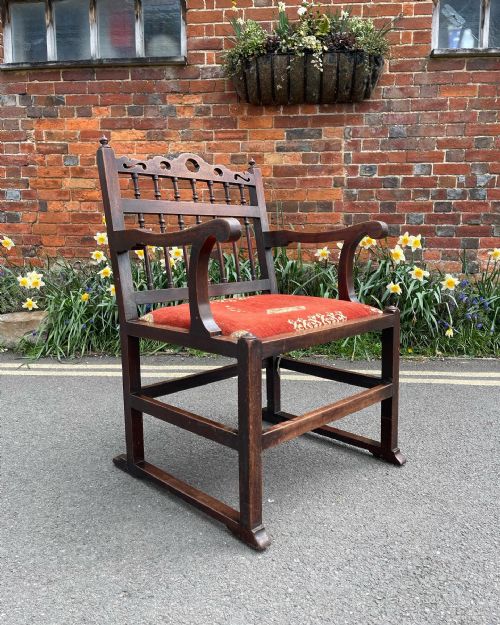 georgian drunkards armchair - CATEGORY: ANTIQUE CHAIRS - DATED GEORGIAN