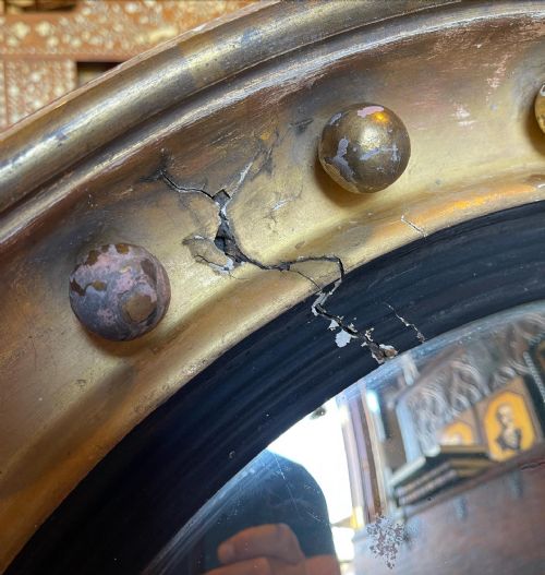NINETEENTH CENTURY CONVEX MIRROR - ADDITIONAL PHOTO 3