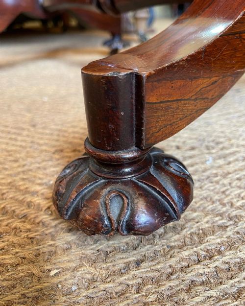 EARLY VICTORIAN ROSEWOOD WORK TABLE - ADDITIONAL PHOTO 9