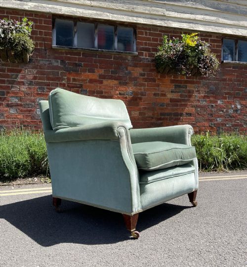 mahogany framed armchair - CATEGORY: ANTIQUE CHAIRS - DATED 1910