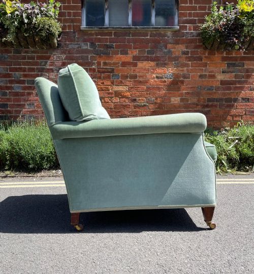 MAHOGANY FRAMED ARMCHAIR - ADDITIONAL PHOTO 1