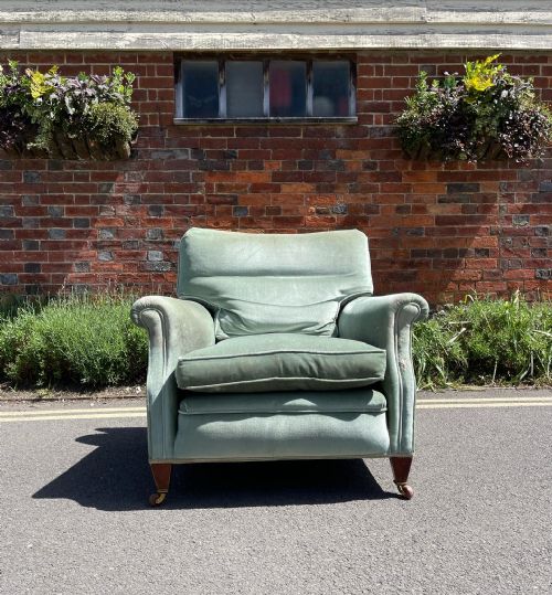 MAHOGANY FRAMED ARMCHAIR - ADDITIONAL PHOTO 2