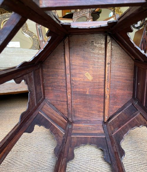 BRASS INLAID HOSHIARPUR TABLE - ADDITIONAL PHOTO 3
