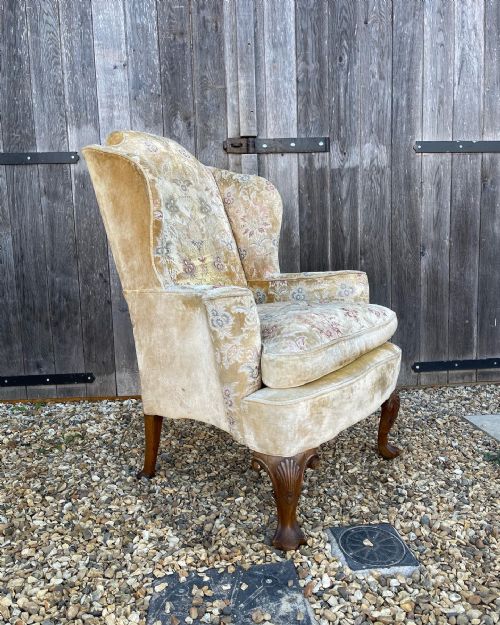 WALNUT WING ARMCHAIR - ADDITIONAL PHOTO 1