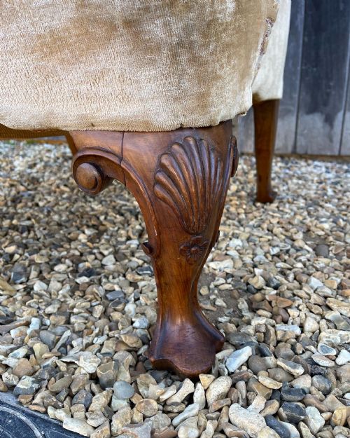 WALNUT WING ARMCHAIR - ADDITIONAL PHOTO 2