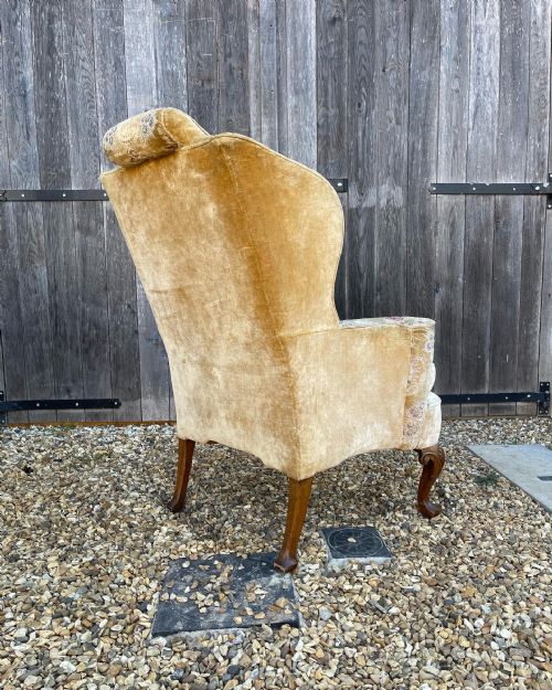 WALNUT WING ARMCHAIR - ADDITIONAL PHOTO 3