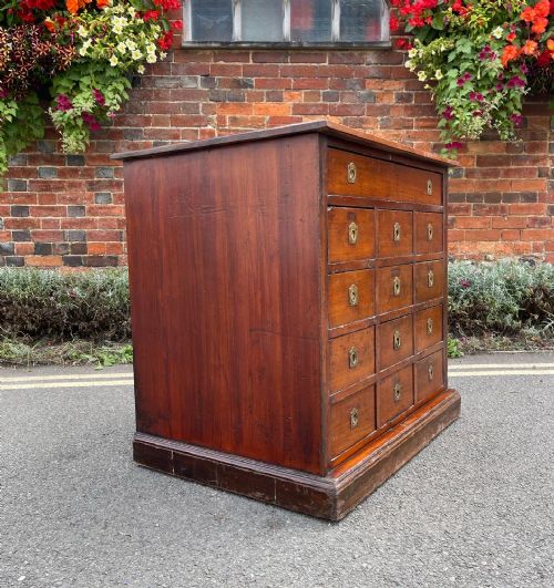 NINETEENTH CENTURY BANK OF DRAWERS - ADDITIONAL PHOTO 2