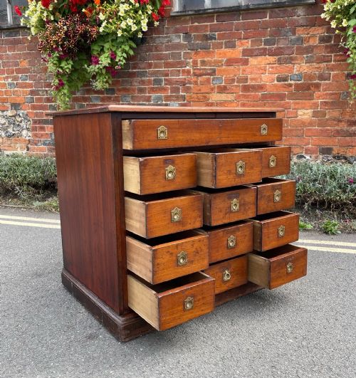 NINETEENTH CENTURY BANK OF DRAWERS - ADDITIONAL PHOTO 7