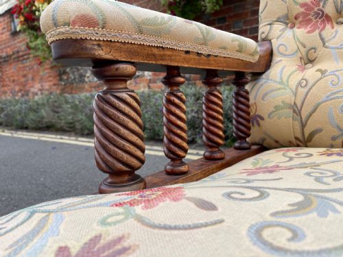 VICTORIAN OPEN ARMCHAIR - ADDITIONAL PHOTO 1