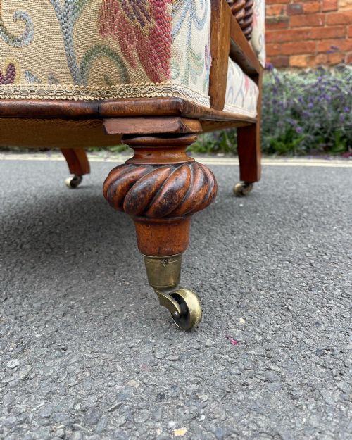 VICTORIAN OPEN ARMCHAIR - ADDITIONAL PHOTO 2