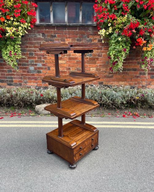 nineteenth century rosewood whatnot - CATEGORY: ANTIQUE FURNITURE - DATED 19TH CENTURY