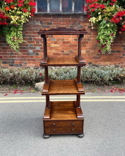NINETEENTH CENTURY ROSEWOOD WHATNOT - ADDITIONAL PHOTO 5