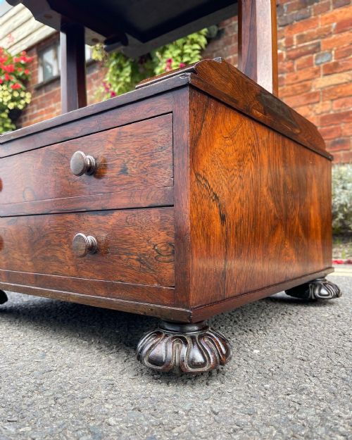 NINETEENTH CENTURY ROSEWOOD WHATNOT - ADDITIONAL PHOTO 7