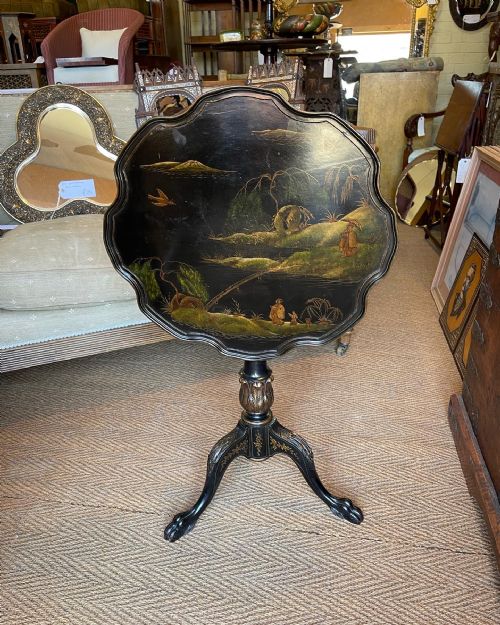 CHINOISERIE PEDESTAL TABLE - ADDITIONAL PHOTO 4