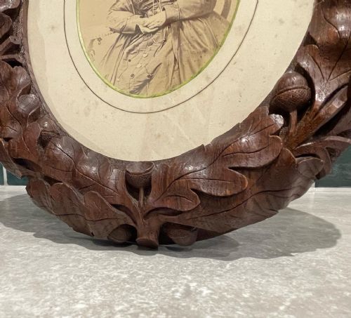 PAIR OF VICTORIAN OAK FRAMES - ADDITIONAL PHOTO 4