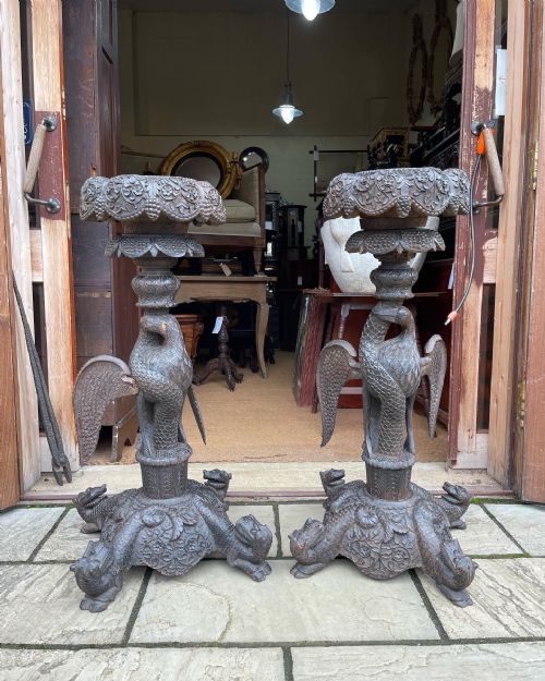 pair of anglo indian plant stands - CATEGORY: ANTIQUE MISCELLANEOUS - DATED 19TH CENTURY