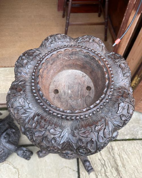 PAIR OF ANGLO INDIAN PLANT STANDS - ADDITIONAL PHOTO 5