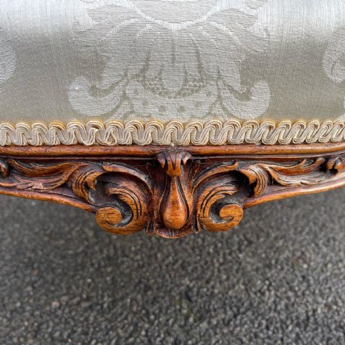 PAIR OF NINETEENTH CENTURY ROSEWOOD ARMCHAIRS - ADDITIONAL PHOTO 3