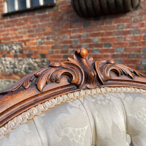 PAIR OF NINETEENTH CENTURY ROSEWOOD ARMCHAIRS - ADDITIONAL PHOTO 5