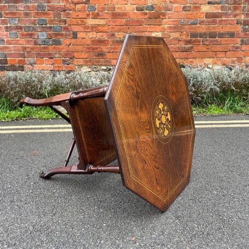 LATE VICTORIAN ROSEWOOD TABLE - ADDITIONAL PHOTO 1