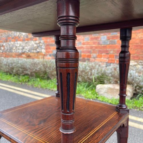 LATE VICTORIAN ROSEWOOD TABLE - ADDITIONAL PHOTO 3
