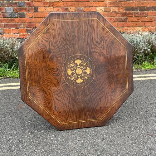 LATE VICTORIAN ROSEWOOD TABLE - ADDITIONAL PHOTO 8
