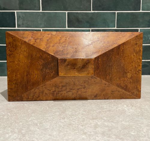 NINETEENTH CENTURY BIRDSEYE MAPLE TEA CADDY - ADDITIONAL PHOTO 1