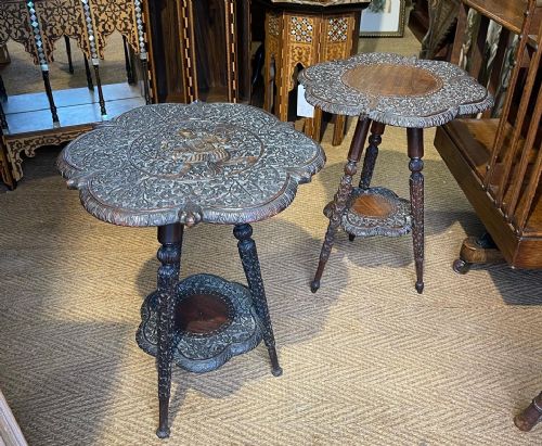 MATCHED PAIR OF INDIAN TABLES