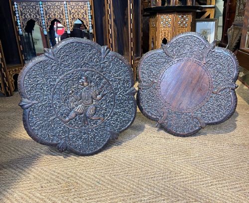 MATCHED PAIR OF INDIAN TABLES - ADDITIONAL PHOTO 1
