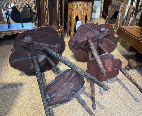MATCHED PAIR OF INDIAN TABLES - ADDITIONAL PHOTO 3