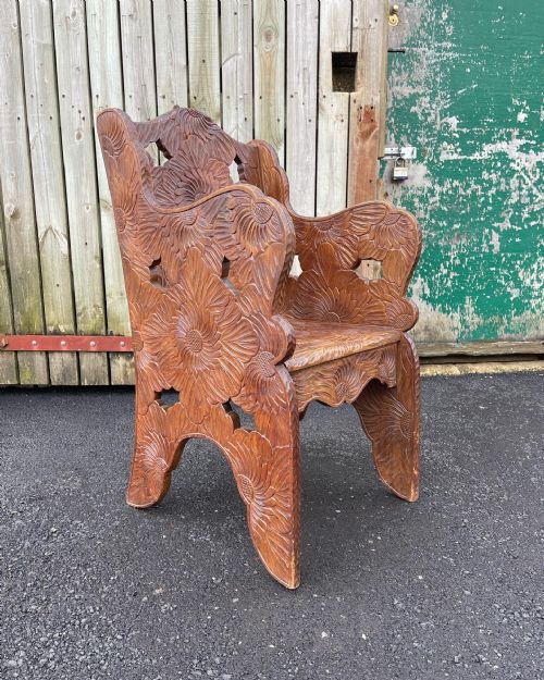 libertys japanese armchair - CATEGORY: ANTIQUE CHAIRS - DATED 1900