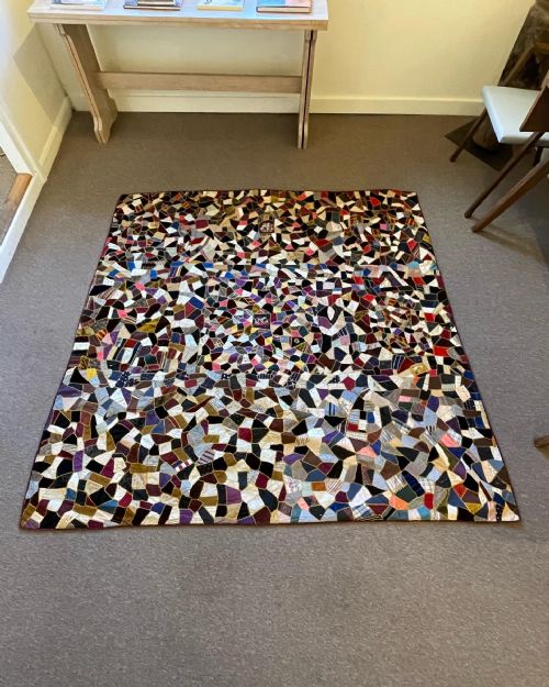 victorian crazy quilt - CATEGORY: ANTIQUE RUGS - DATED 1890