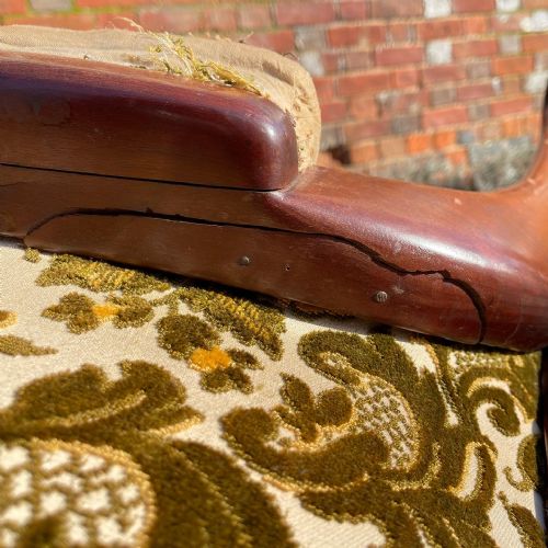 NINETEENTH CENTURY MAHOGANY BERGERE - ADDITIONAL PHOTO 2
