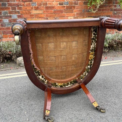 NINETEENTH CENTURY MAHOGANY BERGERE - ADDITIONAL PHOTO 3