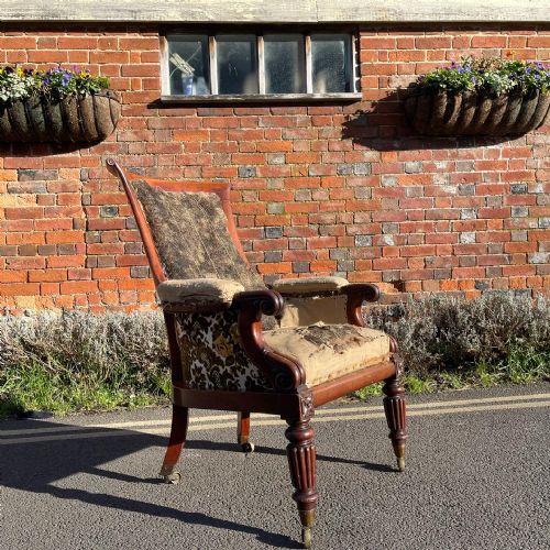 NINETEENTH CENTURY MAHOGANY BERGERE - ADDITIONAL PHOTO 5