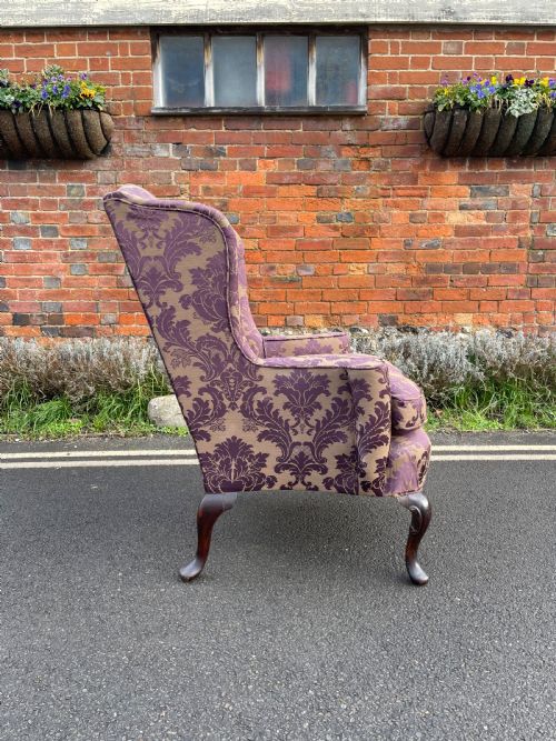 NINETEENTH CENTURY WING ARMCHAIR - ADDITIONAL PHOTO 3