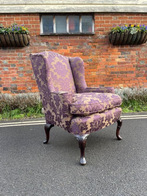 NINETEENTH CENTURY WING ARMCHAIR - ADDITIONAL PHOTO 4