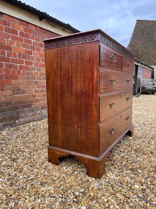 george iii oak chest - CATEGORY: ANTIQUE CHEST OF DRAWERS - DATED GEORGIAN