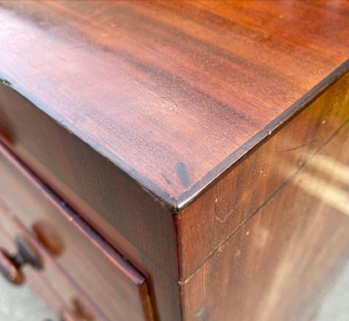 NINETEENTH CENTURY MAHOGANY CHEST - ADDITIONAL PHOTO 2