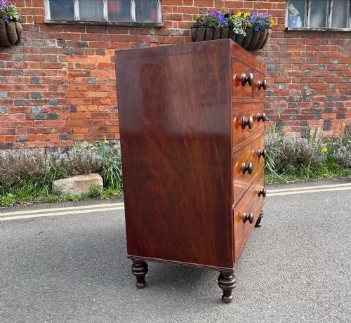 NINETEENTH CENTURY MAHOGANY CHEST - ADDITIONAL PHOTO 3