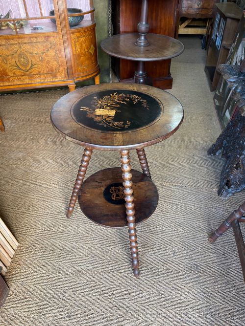 olivewood table - CATEGORY: ANTIQUE TABLES - DATED 1890
