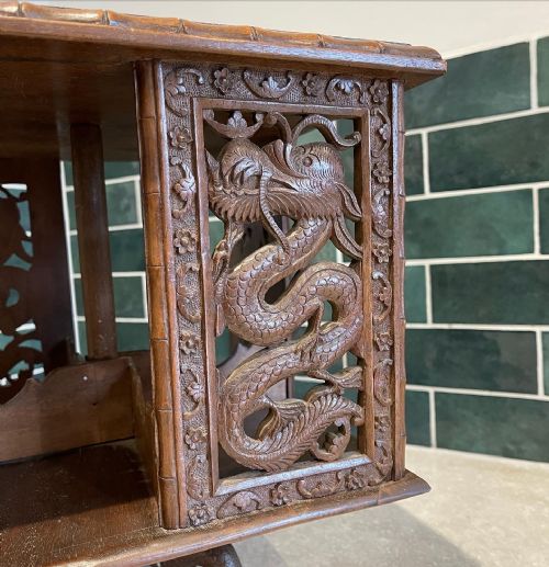KASHMIRI TABLETOP REVOLVING BOOKCASE - ADDITIONAL PHOTO 2