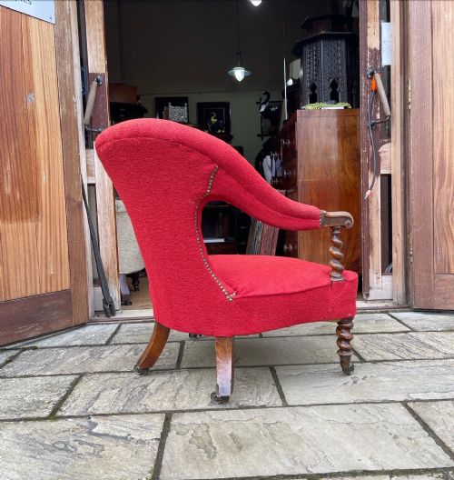 MID NINETEENTH CENTURY ARMCHAIR - ADDITIONAL PHOTO 1