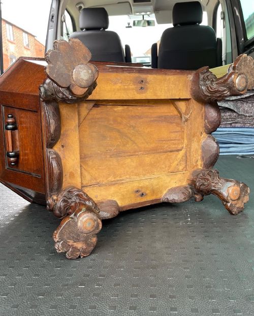 EARLY NINETEENTH CENTURY OAK WINE COOLER - ADDITIONAL PHOTO 4